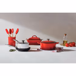 Le Creuset Stoneware & Silicone 5pc. Utensil Crock Set  Peche