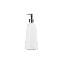 Le Creuset Stoneware Signature Soap Dispenser  20 oz.  White