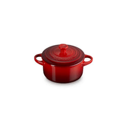 Le Creuset Stoneware Mini Round Cocotte  24 oz.  Cerise