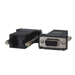 Opengear 319018 cable gender changer DB9F RJ45 Black