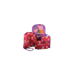 Peppa Pig Girls 5 piece Backpack and Lunch Bag School Set - Multi - One Size