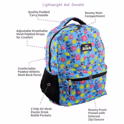 Disney Lilo and Stitch Girl's Boy's Adult's 16 Inch School Backpack Bag (One Size  Blue)