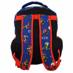 Nintendo Mario Kart Boys Girls Teen 16 Inch School Backpack (Blue  One Size)
