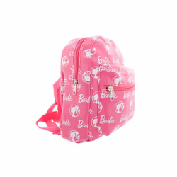 Barbie 876798 Barbie 10 in. Pink Synthetic Leather All Over Print Backpack