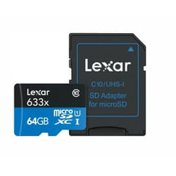 Lexar 633x 64 GB MicroSDHC UHS-I Class 10