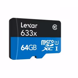 Lexar 633x 64 GB MicroSDHC UHS-I Class 10