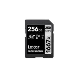 Lexar SDXC, 256 GB UHS-II Class 10