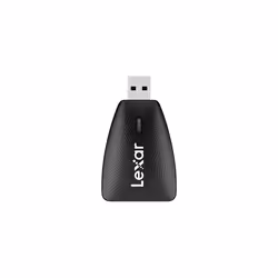 Lexar Multi-Card 2-in-1 USB 3.1 Reader, MicroSD (TransFlash), MicroSDHC, MicroSDXC, SD, SDHC, SDXC, Black, 170 Mbit/s, USB 1. ...