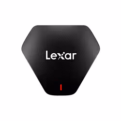 Lexar Professional Multi-Card 3-in-1 USB 3.1 Reader, MicroSD (TransFlash), MicroSDHC, MicroSDXC, SD, SDHC, SDXC, Black, 170 M ...