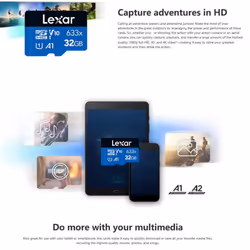 Lexar High Performance 100M/S 32/64/128GB 633x Micro SD Memory Card   SDXC TF Card Microsd - 32GB