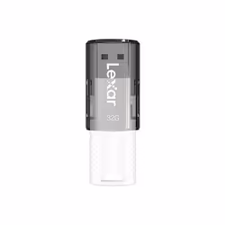 Lexar JumpDrive S60, 32 GB, USB Type-A, 2.0, Cap, 8 g, Black