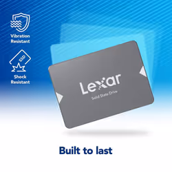 Lexar 2TB NS100 SSD 2.5  SATA III Internal Solid State Drive  Up to 550MB/s Read  Gray (LNS100-2TRBNA)
