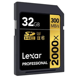 Lexar SD Professional C10 UHS-II U3 2000X 300MB/s Memory Card 32GB