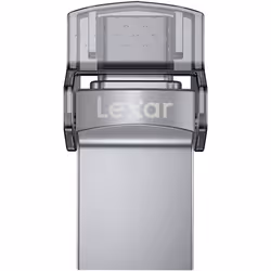 Lexar JumpDrive D35c USB 3.0 Dual Drive Flash Drive 64 GB Grey