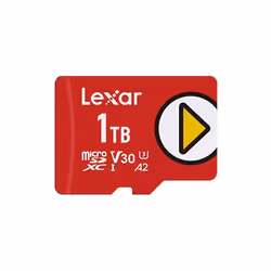 Lexar PLAY, 1 TB, MicroSDXC, UHS-I, 150 MB/s, Class 3 (U3), V30