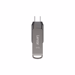 Lexar JumpDrive LJDD400064G-BNQNG, 64 GB, USB Type-C, 3.2 Gen 1 (3.1 Gen 1), 130 MB/s, Swivel, Grey