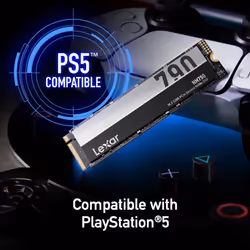 Lexar 2TB NM790 SSD PCIe Gen4 NVMe M.2 2280 Internal Solid State Drive  Up to 7400/6500 MB/s Read/Write  Compatible with PS5  for Gamers and