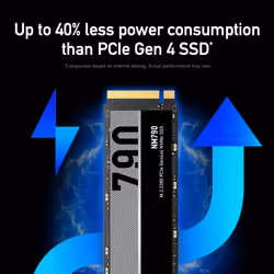 Lexar 1TB NM790 SSD PCIe Gen4 NVMe M.2 2280 Internal Solid State Drive  Up to 7400/6500 MB/s Read/Write  Compatible with PS5  for Gamers and