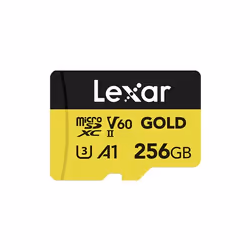 Lexar Professional GOLD, 256 GB, MicroSDXC, UHS-II, 280 MB/s, 180 MB/s, Class 3 (U3)