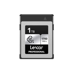 Lexar 1TB Professional Silver SE CFexpress Type B Memory Card  for Photographers  Videographers  Up to 1700/1250 MB/s  8K Video (LCXEXSE001T