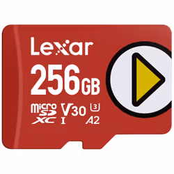 Lexar LMSPLAY256G-BNSNG, 256 GB, MicroSDXC, Class 10, UHS-I, 205 MB/s, 140 MB/s