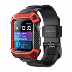 Supcase Unicorn Beetle PRO Apple Watch Series 4 UB Wristband Case (44mm), Case, Smartwatch, Red, Apple, Apple Watch 44mm, Dus ...