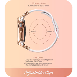 i-Blason Cosmo Lux Apple Watch 40/41mm Luxe Case - Marble Pink/Rose Gold