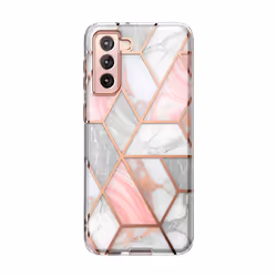 i-Blason Cosmo Case - Marble Pink, for Samsung Galaxy S22, Cover, Samsung, Galaxy-S22, 15.5 cm (6.1"), Pink