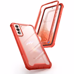 i-Blason Ares Clear Rugged Case - Red, for Samsung Galaxy S22