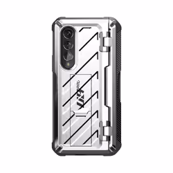 Supcase Unicorn Beetle PRO Galaxy Z Fold3 Rugged Case with S-Pen Holder-Silver, Cover, Samsung, Galaxy2021-ZFold3-5G, 19.3 cm ...