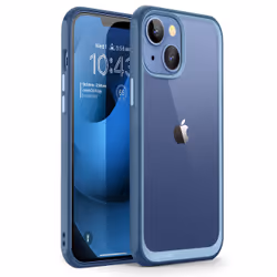 Supcase Unicorn Beetle Style iPhone 14 6.1 inch Slim Clear Case-Blue