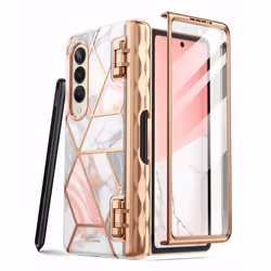 i-Blason Cosmo Galaxy Z Fold4 Pro - Marble Pink, Cover, Samsung, Galaxy Z fold 4 2022, 19.3 cm (7.6"), Pink