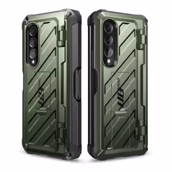 Supcase Unicorn Beetle PRO Galaxy Z Fold4 Rugged Case with S-Pen Holder-Dark Green