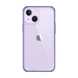 Supcase Unicorn Beetle Style iPhone 14 6.1 inch Slim Clear Case-Deep Purple