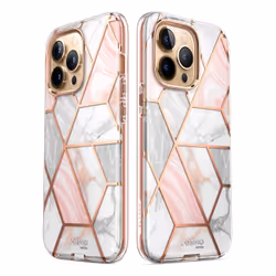i-Blason Cosmo iPhone 14 Pro Case, 6.1", Marble Pink