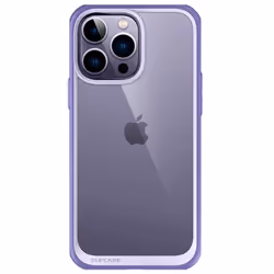 Supcase Unicorn Beetle Style iPhone 14 Pro 6.1 inch Slim Clear Case-Deep Purple, Cover, Apple, iPhone 14 pro 6.1 2022, 15.5 c ...