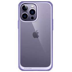 Supcase Unicorn Beetle Style iPhone 14 Pro 6.1 inch Slim Clear Case-Deep Purple