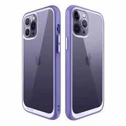 Supcase Unicorn Beetle Style iPhone 14 Pro 6.1 inch Slim Clear Case-Deep Purple