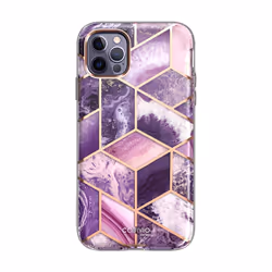 i-Blason Cosmo iPhone 14 Pro Max Case, 6.7", Marble Purple, Cover, Apple, iPhone 14 Pro Max 6.7 2022, 17 cm (6.7"), Purple