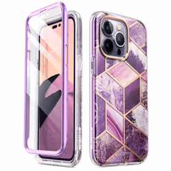 i-Blason Cosmo iPhone 14 Pro Max Case, 6.7", Marble Purple
