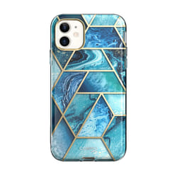 i-Blason Cosmo Series Designed for iPhone 12 Mini Case (2020), Slim Full-Body Stylish Protective Case with Built-in Screen Protector (Ocean)