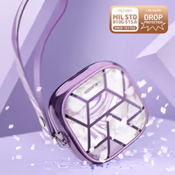 i-Blason Cosmo Galaxy Buds Live | Pro | Buds 2 Case - Marble Purple