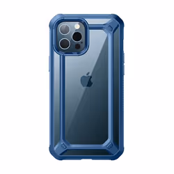 Supcase Unicorn Beetle Exo iPhone 12 6.1 inch Clear Case-Blue, Apple, iPhone 12 6.1 2020, 15.5 cm (6.1")