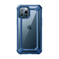 Supcase Unicorn Beetle Exo iPhone 12 Pro Max 6.7 inch Clear Case-Blue