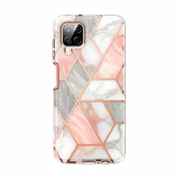 i-Blason Cosmo Galaxy A12 Case - Marble Pink, Samsung, Galaxy-A12, 16.5 cm (6.5"), Pink