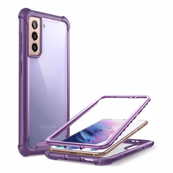 i-Blason Ares Galaxy S21 Clear Rugged Case-Purple