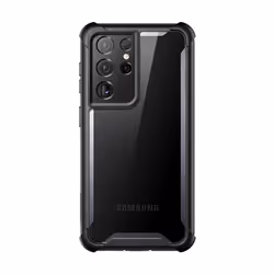 i-Blason Ares Galaxy S21 Ultra Clear Rugged Case-Black, Cover, Samsung, Galaxy-S21Ultra, 17.3 cm (6.8"), Black