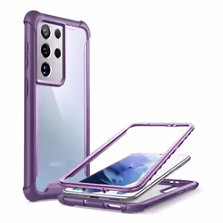 i-Blason Ares Galaxy S21 Ultra Clear Rugged Case-Purple