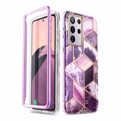 i-Blason Cosmo Galaxy S21 Ultra Case-Marble Purple