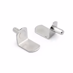 POWERTEC QP1304 1/4-Inch Shelf Pins  L-Shaped Bracket Style  1/4""  Ni